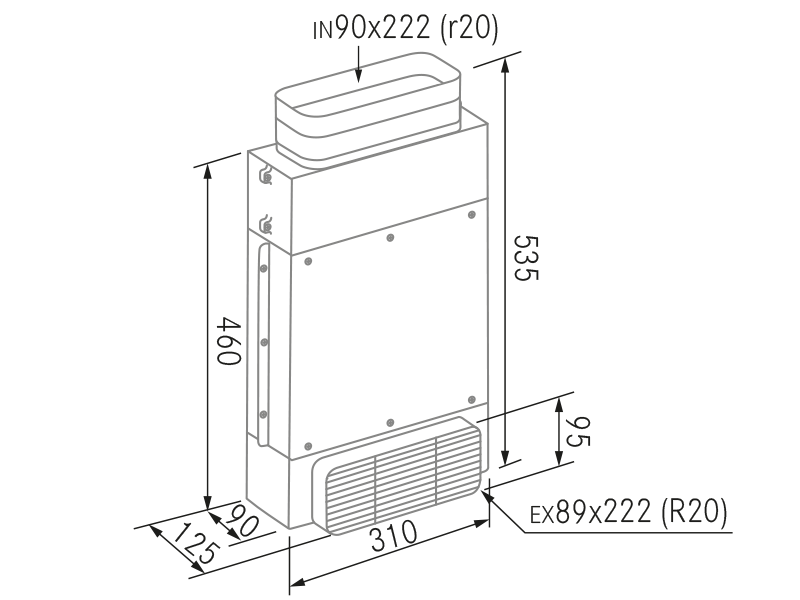 Range Hoods - Filtros de Plasma Frecan - Technical design