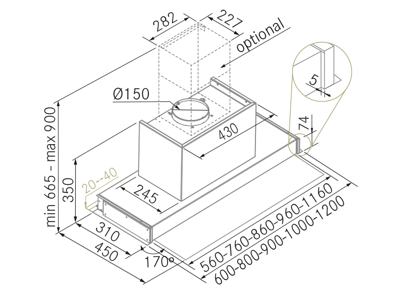 Range Hoods - Hit - Technical design