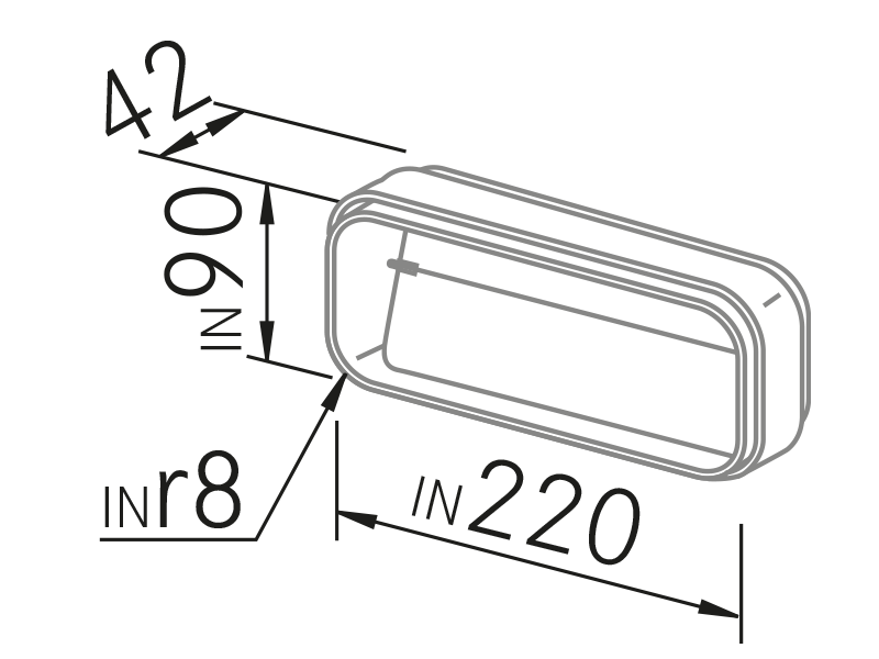 Range Hoods - Válvula anti-retorno plana - Technical design