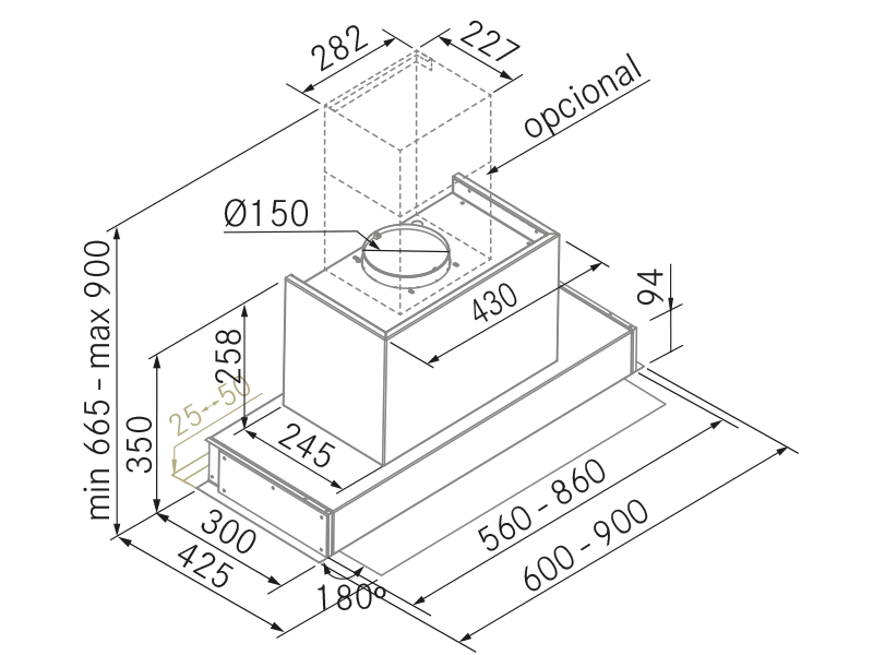 Range Hoods - Tersa - Technical design