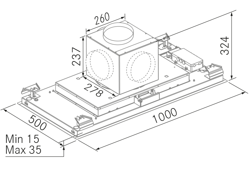 Range Hoods - Nitro 360 Plus - Technical design